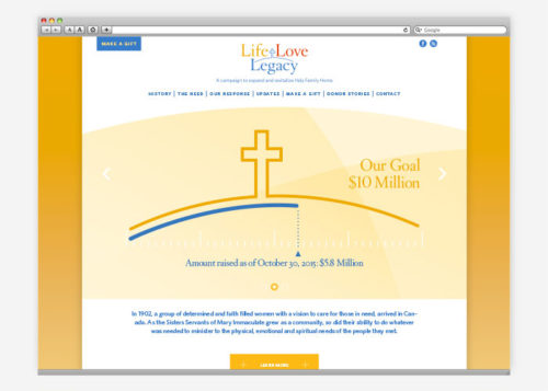 Life Love Legacy - Holy Family Home Capital Campaign